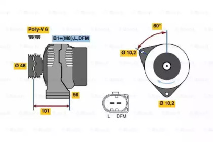 Генератор BOSCH 0 124 325 045