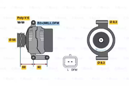 Генератор BOSCH 0 124 415 007