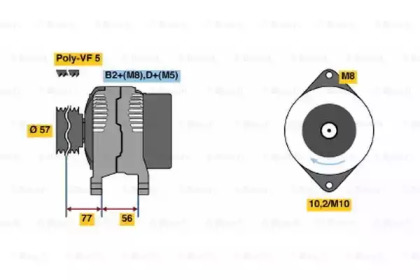 Генератор BOSCH 0 986 048 240