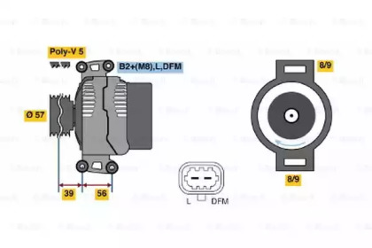 Генератор BOSCH 0 124 425 019