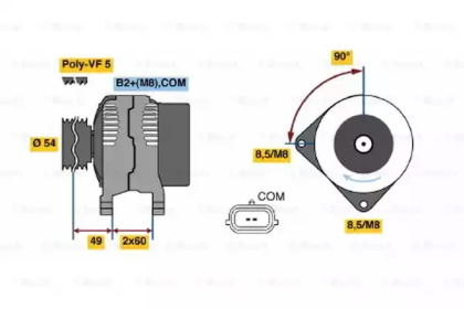 Генератор BOSCH 0 986 047 340