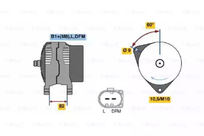 Генератор BOSCH 0 124 515 058