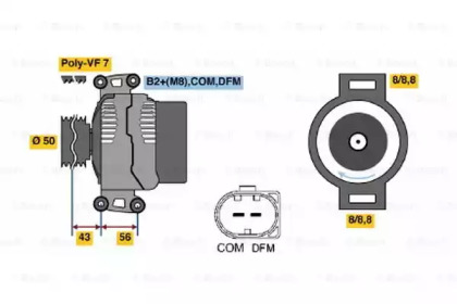 Генератор BOSCH 0 986 047 710