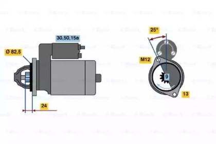 Стартер BOSCH 0 986 010 110