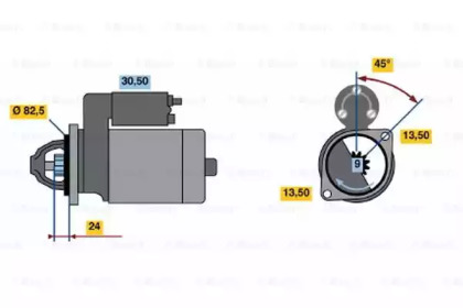 Стартер BOSCH 0 986 011 190