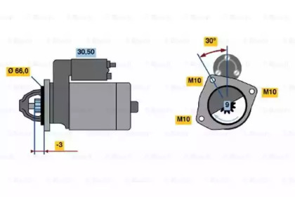 Стартер BOSCH 0 986 013 861