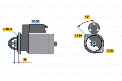 Стартер BOSCH 0 986 014 740