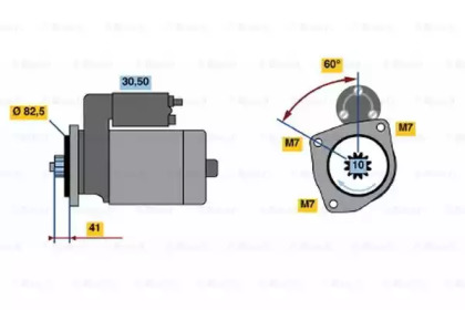 Стартер BOSCH 0 986 013 831