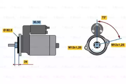 Стартер BOSCH 0 986 013 991