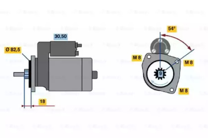 Стартер BOSCH 0 986 014 580