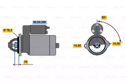 Стартер BOSCH 0 986 017 150