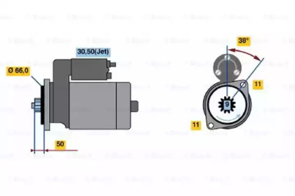 Стартер BOSCH 0 986 017 450