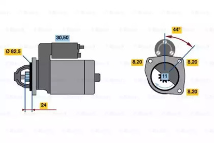 Стартер BOSCH 0 986 017 950