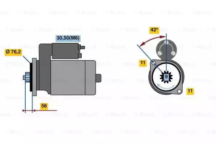 Стартер BOSCH 0 986 020 210