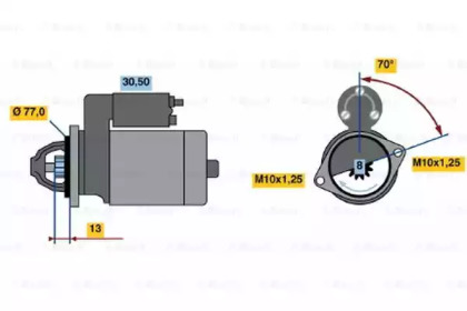 Стартер BOSCH 0 986 020 381