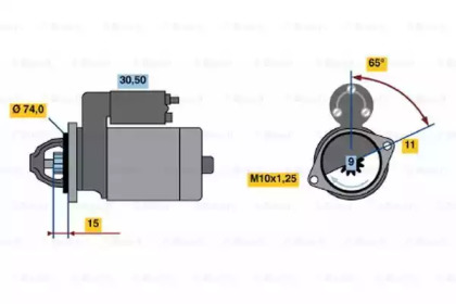 Стартер BOSCH 0 986 020 571