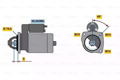 Стартер BOSCH 0 986 023 620