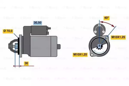 Стартер BOSCH 0 986 023 720