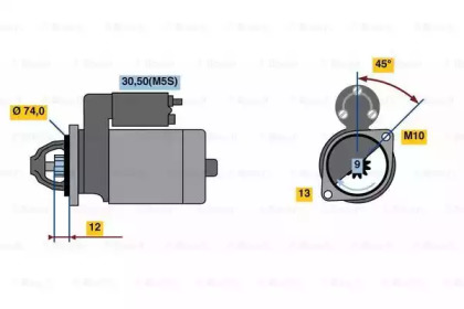 Стартер BOSCH 0 986 023 890