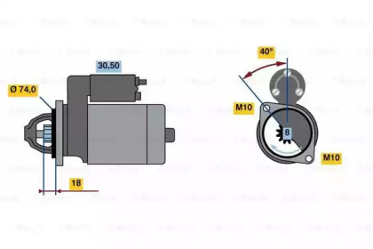 Стартер BOSCH 0 986 023 920