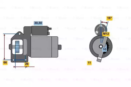 Стартер BOSCH 0 986 024 040