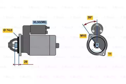 Стартер BOSCH 0 986 024 120