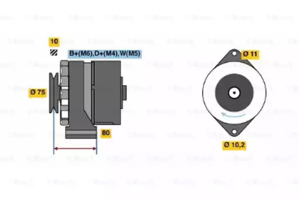 Генератор BOSCH 0 986 031 370