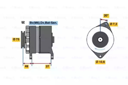 Генератор BOSCH 0 986 031 641