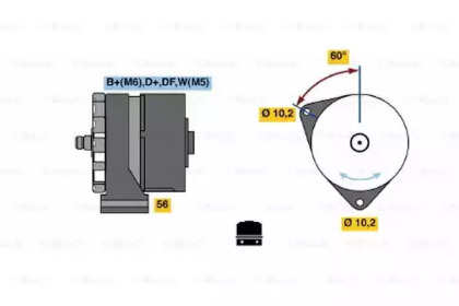 Генератор BOSCH 0 986 033 620