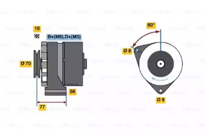 Генератор BOSCH 0 986 034 110