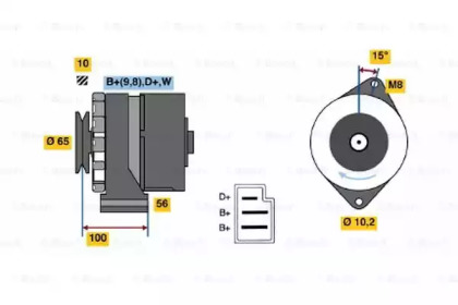 Генератор BOSCH 0 986 034 180