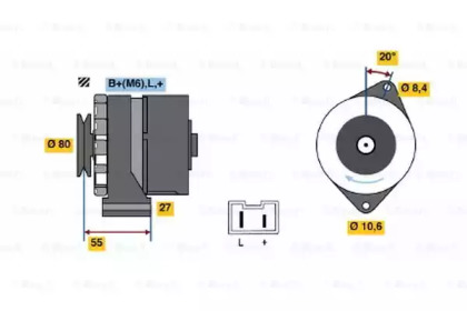 Генератор BOSCH 0 986 034 761