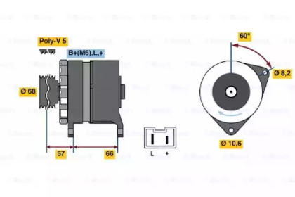 Генератор BOSCH 0 986 034 841