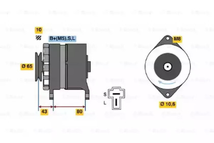 Генератор BOSCH 0 986 035 401