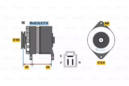 Генератор BOSCH 0 986 035 491