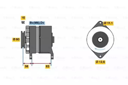 Генератор BOSCH 0 986 035 630