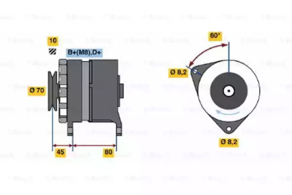 Генератор BOSCH 0 986 035 750