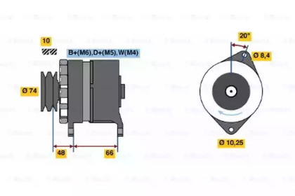 Генератор BOSCH 0 986 037 221