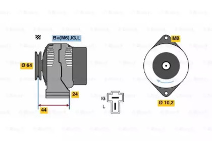 Генератор BOSCH 0 986 037 271