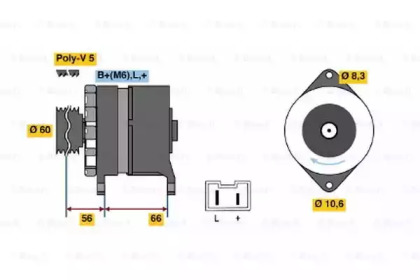 Генератор BOSCH 0 986 037 291