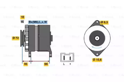 Генератор BOSCH 0 986 037 301