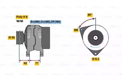 Генератор BOSCH 0 986 039 700