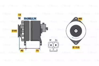 Генератор BOSCH 0 986 041 790