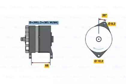 Генератор BOSCH 0 986 042 051