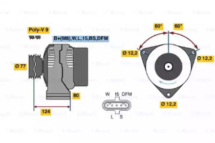 Генератор BOSCH 0 986 042 390