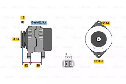 Генератор BOSCH 0 986 045 691