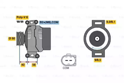 Генератор BOSCH 0 986 047 650