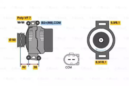 Генератор BOSCH 0 986 047 690