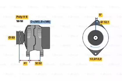 Генератор BOSCH 0 986 047 781