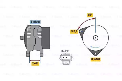 Генератор BOSCH 0 986 049 750